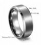 Fashion Tungsten Carbide Polished Engagement