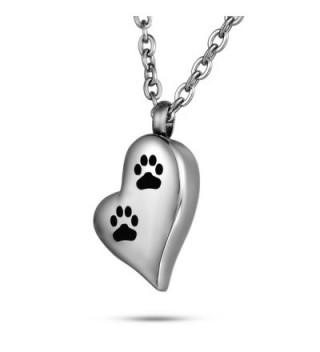FCZDQ Cremation Jewelry Sleeping Dog Memorial Keepsake Ashes Urn Pendant Necklace with Funnel Kit - Silver3 - CW1832NDANI