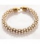 Zephyrr Adjustable Golden Pearls Kadaa Bracelet For Women - Golden - C9127EMRJVB
