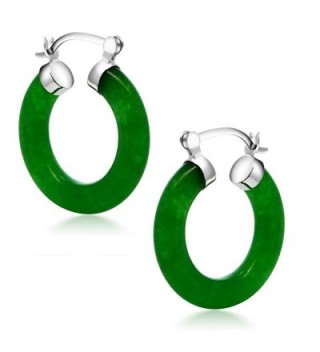 Vibrant Green Sterling Silver Earrings