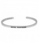 Mantra Phrase: SOUL SISTERS - 316L Surgical Steel Cuff Band - CO12N342BP7
