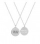 Lux Accessories Best Friends Bff Forever One In A Million Circle Charm Pendant Necklaces .(2 Pc) - CA11M4LOWA3