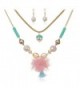 IPINK Exaggerated Cluster Earrings Necklace