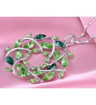 Alilang Silvery Gemstones Christmas Necklace