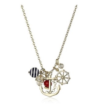 Lux Accessories Goldtone Nautical Necklace