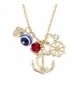 Lux Accessories Goldtone Nautical Necklace in Women's Pendants