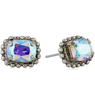 Sorrelli "Rainbow Quartz" Mini Emerald Embellished Post Stud Earrings - CV17XQ8I5DS