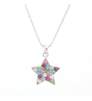 Swarovski Star Colored Crystal Element in Women's Chain Necklaces