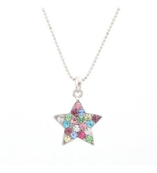 Swarovski Star Colored Crystal Element in Women's Chain Necklaces