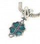 Sterling Silver Leaves Clover European