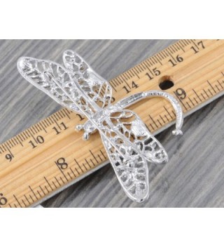 Alilang Iridescent Crystal Rhinestone Dragonfly in Women's Brooches & Pins