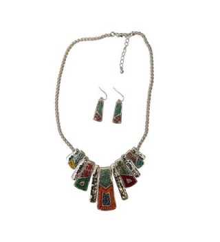 Mosaic American Southwest Turquoise Necklace in Women's Jewelry Sets