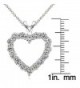 Sterling Silver Cubic Zirconia Necklace in Women's Pendants