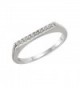 Sterling Silver Stackable Fashion Jewelry Cubic Zirconia Ring - Silver- Black or Gold Plated - sterling-silver - CF129CIZEJJ