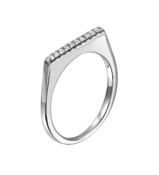 Sterling Stackable Fashion Jewelry Zirconia