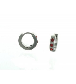 Silver Huggie Earrings Small Stones