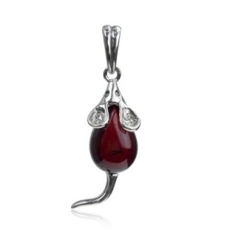 Cherry Sterling Silver Pendant Necklace
