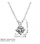 Elegant Zirconia Solitaire Pendant Necklace in Women's Pendants