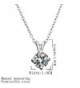 Elegant Zirconia Solitaire Pendant Necklace in Women's Pendants