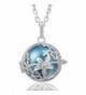 Harmony Necklace Pendant Pregnant Cornflower - Cornflower Blue - C912D6OKGCF