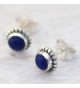NOVICA lazuli Sterling Silver Earrings in Women's Stud Earrings