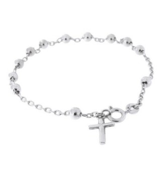 Sterling Silver Beads Rosary Bracelet