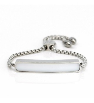 Stylish Designer Bracelet Stunning Adjustable - Silver/White - CL18864Q229