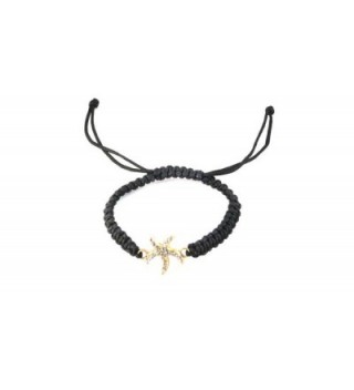 Fashion String Bracelet With Starfish And Rhinestones - CD11UFZXE73