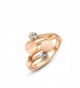 Suyi Alloy White-Gold Plated Double Opals Ring with Czech Diamond + Opal - alloy rose-gold plated - CW125PVJ3BR