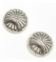 Handcrafted 5/8" Navajo Sterling Silver Button Earrings - CA128QD4LHR