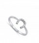 Horseshoe Unique Sterling Silver RNG14261 7 in Women's Band Rings