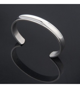 WUSUANED Stainless Bracelet Bangle silver in Women's Cuff Bracelets