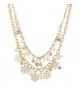 Lux Accessories Goldtone Christmas Holiday Winter WonderLand Snowflake Necklace - CJ12LQ59BOF