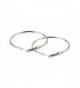 Fashion Large (2-inch / 50-mm) Hoop Earring Pair (SILVER) - C211SU1LECB