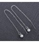 Womens Stainless Threader Through Earrings