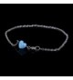 Heart shaped Anklet Semi precious Birthstone Jewelry