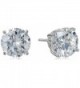 Myia Passiello "Timeless" Swarovski Zirconia 3 Carat Each Round Stud Earrings - CG116J1KHEP