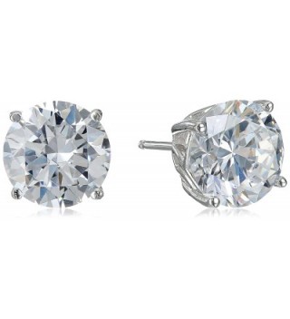 Myia Passiello "Timeless" Swarovski Zirconia 3 Carat Each Round Stud Earrings - CG116J1KHEP