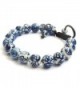 Vintage Style Porcelain Buddhist Bracelet