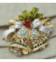 BESSKY Christmas Brooch Crystal Rhinestone