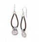 Silpada'sterling Silver and Leather Drop Earrings - CB12NB6OGWO