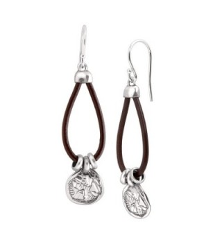 Silpada'sterling Silver and Leather Drop Earrings - CB12NB6OGWO