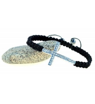 Handmade Sideways String Macrame Bracelet in Women's Strand Bracelets
