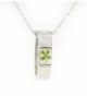 Necklace Genuine Four leaf Shamrock Crystal in Women's Pendants