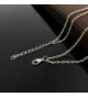 Wowanoo Layered Pendant Necklace Feather in Women's Pendants