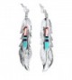 USA Made!!! BY Navajo Artist Freddy Barney: Hand crafted Sterling silver & treated Natural stone earrings - C511CQZSNR1