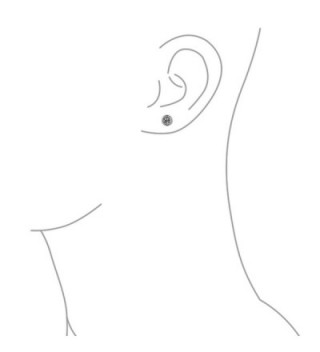 Bling Jewelry Quartz earrings Rhodium in Women's Stud Earrings