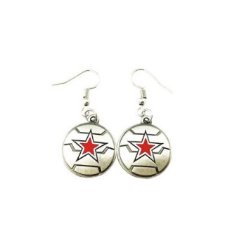 Winter Soldier Cartoon Earrings Superheroes