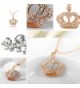 YEAHJOY Princess Necklace Platinum Austrain