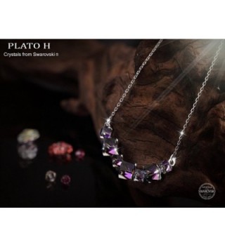 Necklace PLATO Swarovski Birthstorn Birthday in Women's Pendants